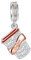 BIZK Kaffeebecher Charm-Anhänger für Armband 925 Sterling Silber Charm Bead Pendant für Europäische Armbänder und Halsketten