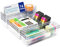HOOMOOZ Organizadores de Cajones Set de 16, Separadores de Cajones de Escritorio Plástico, Bandejas de Almacenaje para Maquillaje, Joyas, Tools, Cocina, Dormitorio, Baño, Oficina