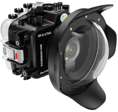 Sea frogs 40 m professionelles Unterwasserkamera-Gehäuse mit 6 Zoll Dome Port (A7M4+ WA005B)