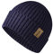 HEYANN Beanie Mütze für Herren Damen,Klassische Wintermützen Bequem Unisex Beanie Hat Strickmütze Vintage Einfarbig Strick Bündchen Beanies (Marineblau)