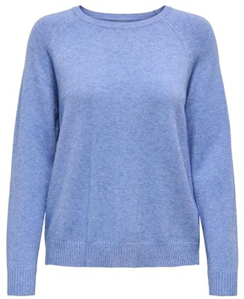 ONLY Damen Onllesly Kings L/S KNT Noos Pullover 15170427,Ultramarine/Detail:w. Melange,XL