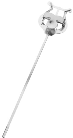 ibasenice Tragbarer Trompeten Lyra Notenclip aus Metall Multifunktional und Rutschfest Silberfarben für Marschmusik und Instrumentenzubehör