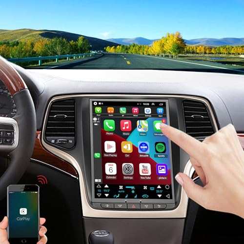 LUOWAN Für Jeep Grand Cherokee Radio-Upgrade 2014-2017, Android-Stereo-Ersatz, Carplay und Android-Auto, unterstützt Werksfunktionen, 9,7 Zoll IPS-Touchscreen