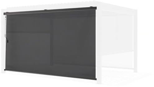 Habitat et Jardin Store de Pergola bioclimatique- 370 x 204 cm - Gris Anthracite
