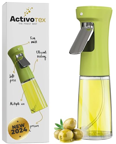 Pulverizador Aceite Spray para Cocina Dispensador de Aceite en Cristal de 240 ml Aceitera Spray Pulverizador de Niebla Fina, Rociador Difusor Vaporizador Aceite y Vinagre