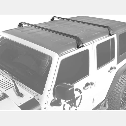 XXCCDXS 2-teiliger Dachträger, Für Jeep Wrangler JK JL Unlimited 2007-2020, Relingträger Fahrradträger,Aluminium Dachgepäckträger