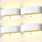 ledmo 4 Pack 30W Außenleuchte mit Bewegungsmelder Wandleuchte Aussen 3000K LED Wandleuchten IP65 Außenwandleuchte Mit Einstellbar Abstrahlwinkel