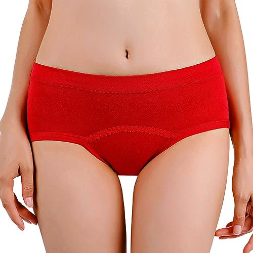 Perioden Bademode Teenager Starke Blutung Period Underwear Periodenunterschwäsche Auslaufsichere Push Up Menstruationsunterwäsche Mädchen Damen Menstruations Badeanzug Unterhose High Waist Schwarz