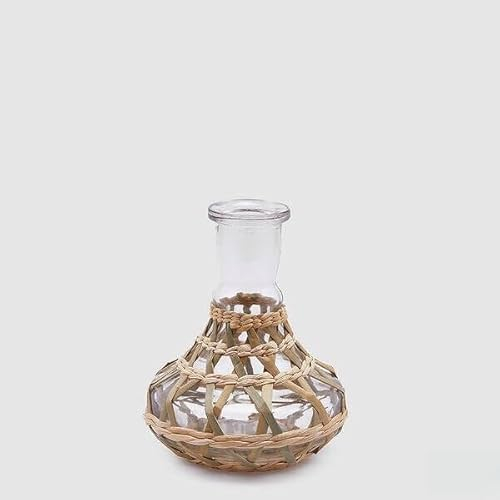 EDG Enzo De Gasperi Vase Geflecht Flasche H.20 D.16 C4 Natural