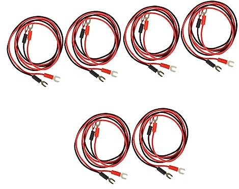 Abaodam 12pcs Turntable Record Player Wire Phonograph Earth Grounding Connecting Wire for Turntable Parts Connection Pvc Cable