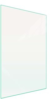 DarHaus Cache-plaque en verre 35 x 52 cm pour cuisinières électriques ou à induction, plaque de protection anti-éclaboussures, planche à découper décorative, Transparente