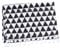 Hoement Cotton Linen Microwave Oven Cover Black Triangle Protective Dust Cover for Toaster and Broiler Kitchen Appliance Protector
