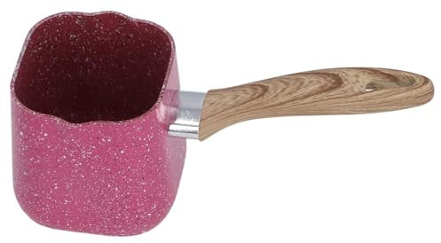 Petit Pot à Lait, Facile à Transporter et à Verser, Poignée Unique, Revêtement Antiadhésif, Alliage D'aluminium, Matériau ABS, Convient pour Préparer du café au Goût Riche, (7 cm)