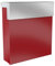 KNOBLOCH Mailbox 11 Wandmontage Briefkasten, Edelstahl (Rot)