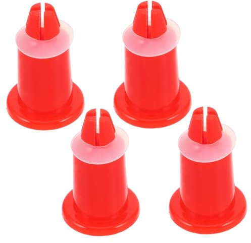 ABOOFAN Pieds de Balance pour Balances Électroniques Pieds de Plateau de Pesée Pieds de Plateau de Balance de Rechange Ajustement Universel Plastique Facile à Installer Orange