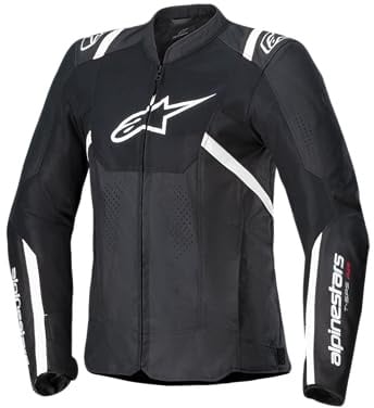 Alpinestars Stella T-Sps Air V2 Damen Motorrad Textiljacke, schwarz/weiß, S