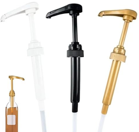 Lot de 3 pompes à sirop universelles pour distributeur de sirop, versement précis et sans désordre pour café, desserts et boissons