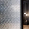DARUITE Fensterfolie Blickdicht, Begonienblütenmuster Sichtschutzfolie Fenster, Kein Kleber, Anti-UV Dekorfolie Fenster Folie für Zuhause und Büro, 44,3x200cm