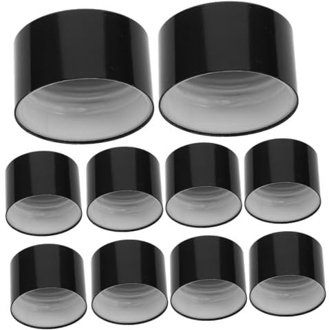 SAFIGLE 10Pcs Durable Black Diffuser Bottle Caps Versatile Replacement Lids for Fragrance Diffuser Jars Enhanced Sealing for Long Lasting Office Car
