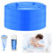 BUTBU 3 Pack Nappy Bin Refill, 4.5m Nappy Bin Refill Bags, Baby Diaper Pail Disposal Bags, nappy bin Refills Liners Compatible with Tommee Tippee, Twist and Click, Angelcare, Litter Genie (Blue)