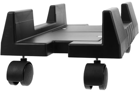 Uonlytech Computer-Tower-ständer Mit Rädern Bewegliche CPU-Halterung Aus Kunststoff Pc-ständer Für Haushalt Mobile Computer-Turm-Halterung Stabile CPU-unterlage