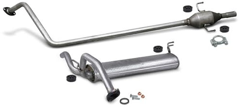 ATEC Schalldämpfer Set inkl. Endschalldämpfer + Mittelschalldämpfer + Montagematerial Kompatibel mit CITROËN C1 2 (PA_, PS_); PEUGEOT 108; TOYOTA AYGO (_B4_)