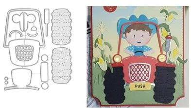 JIHFOHHA Traktor Stanzschablonen Bauernhof Stanzen für DIY ScrapBooking Album Dekorative Papier Handwerk und Karten Herstellung
