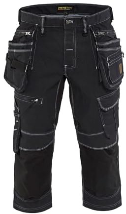 Blåkläder Piraten-Shorts Dehnbar-X1900 Marine-Blau / Schwarz GRÖSSE C52 / 46 in Cordura® Denim, optimaler Bewegungsfreiraum
