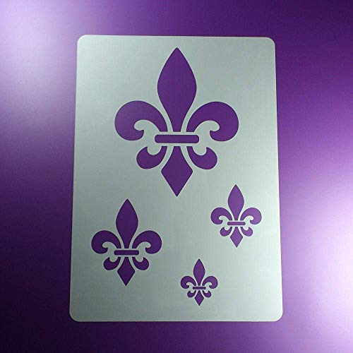 Schablone Fleur de Lis 4 Französische Lilien - BO70