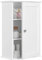 Yaheetech Bathroom Cabinet Single Wall Mounted Bathroom Storage Cabinet Wooden Cupboard with Adjustable Shelves, 21D x 35W x 55H cm, White