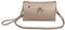 Womens Small Clutch Bags with Wristlet and Long Adjustable Strap (Gold)