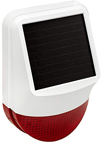 Safe2Home Solar Funk Außensirene - Außenalarm Serie SP310 - GSM WiFi Alarmsytem mit Solar Panel und 12 Volt Stromanschluss