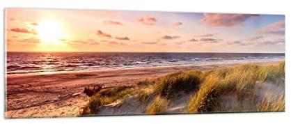 Bilder auf Glas 90x30cm Wandbild Glasdruck Landschaften Maritim - 3540