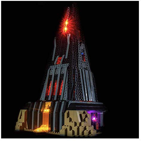 Light My Bricks - Kit D'éclairage Conçu pour Lego Star Wars Darth Vader Castle (# 75251) - Comprend des Lumières, des Tableaux Et des Câbles Blancs, Roses, Rouges Et Clignotants