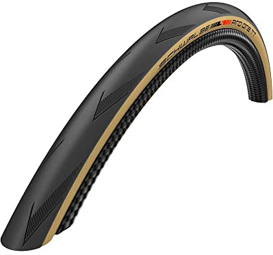 SCHWALBE - Pro One TT Time Trial und Triathlon Tubeless Faltrad Reifen | Mehrere Größen | Evolution Line, Addix Race | Schwarz/Tan