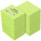 ZCZN Small Sticky Notes 38 x 51mm, 100 Sheets/Pad, 14 Pads, Green