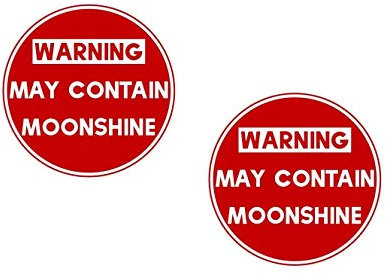 #628 / 2X Aufkleber Moonshine 8 cm Schwarzbrenner Old School Oldtimer Vintage Retro Sticker Auto Motorrad