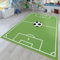 TT Home Kinder-Teppich, Spiel-Teppich Für Kinderzimmer Mit Fußball-Design, In Grün, Größe:140x200 cm
