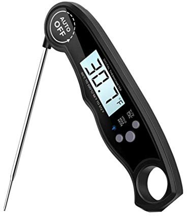Meat Thermometer Probe Meat Thermometer Digital Bbq Meat Thermometer Food Thermometer Perfect for BBQ Salter Meat Thermometer Black