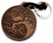 NaturSchatulle Schlüsselanhänger aus Holz mit Gravur Yin und Yang Lebensbaum Nussbaumholz mit Edelstahl Schlüsselring Band Schlüsselbund Geschenkidee