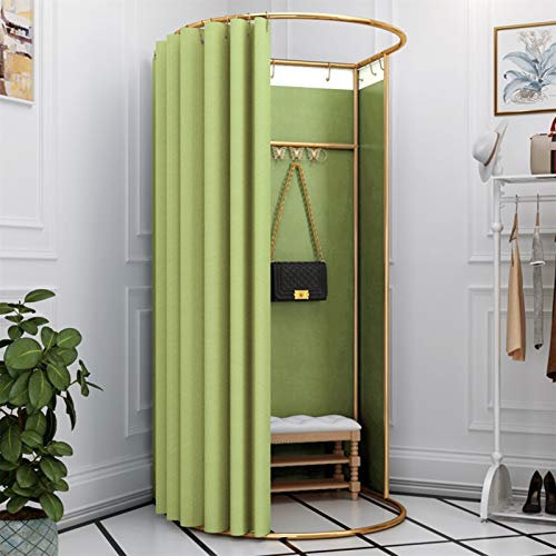 YXYECEIPENO Stehende Arbeitskleidung Umkleidekabine Umkleidekabine Camp WC Umkleidekabine Ankleidezimmer Vorhang-Set und Metallrahmen faltbar einfache Umkleidekabine (15 Farben, Größe: 80 x 200 cm)