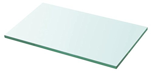 Kshzmoto Estantería de Cristal Templado de Alta Seguridad, Transparente, 30 x 15 cm, Capacidad de Carga de 15 kg