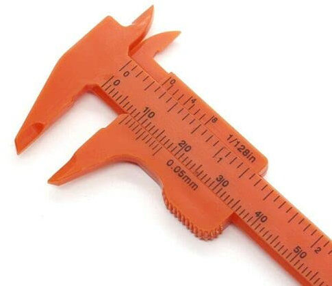 80mm Mini Messschieber Schieblehre Kunststoff Meßschieber Werkzeug Schmuck Knopf