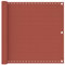 vidaXL Balkon Sichtschutz Bespannung Terrasse Windschutz Sonnenschutz Balkonbespannung Balkonverkleidung Balkonsichtschutz Terracotta-Rot 90x400cm HDPE
