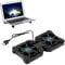 Laptop Cooler Pad, Laptop Cooling Fan Notebook Chill Mat USB Coolers Stand para computadora Laptop Fans Gaming PC Quiet Cooler con 2 Ventiladores para portátiles portátiles