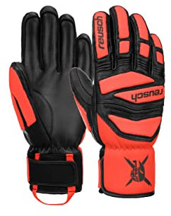 Worldcup Warrior DH extra warme Skihandschuhe Rennhandschuhe mit kurzem Abschluss und Klettverschluss Winddichte