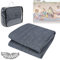 ACXIN Tapis de Camping d'extérieur de 5 m x 3 m - Tapis pour Tente de Camping-Car en polyéthylène Haute densité - Tapis de Camping d'extérieur (Gris Bleu, 5 m x 3 m)