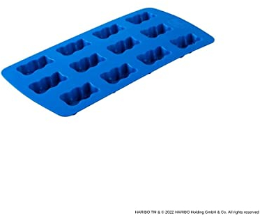 Zenker meets Haribo Eiswürfelform für 12 Eiswürfel in Goldbären-Optik – Für lustige Eiswürfelbären oder zur Herstellung eigener Gummibären – Eiswürfelbehälter mit Haribo-Design