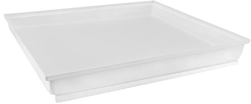 RecPro Bandeja de Ducha RV | Drenaje de Esquina de 27 x 24 x 4 Pulgadas en Blanco | Base de Ducha RV | Bandeja de Ducha para Caravana