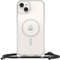 OtterBox React Necklace Case with MagSafe for iPhone 14 Plus, Ultra-Slim, Protective Case with Adjustable and Detachable Necklace Strap, Tested to Military Standard, Clear